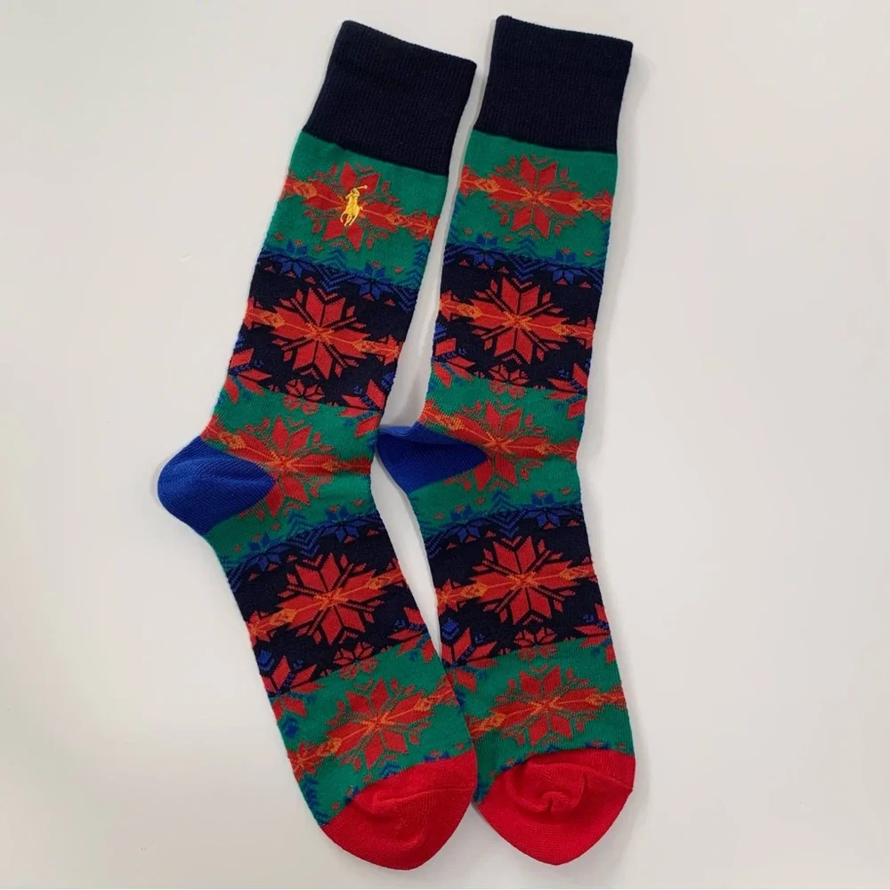 NWOT Ralph Lauren fair isle retro long socks